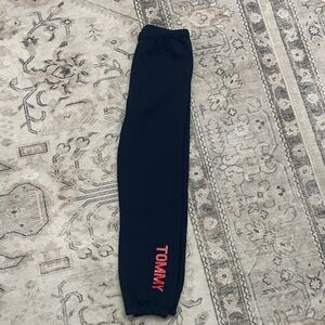 Tommy Hilfiger Navy Sweatpants with Red Logo